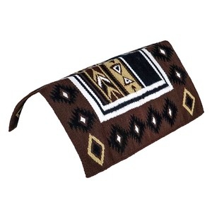 Western Show Horse Saddle Blanket Diseño de Nueva Zelanda Manta de sillín de lana hecha a mano Top Wool Saddle Pad Size - Product Image 2