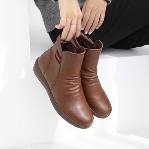 [JSHOE] Botines de Mujer de Piel Vacuna con Forro de Lana, Tacón Bajo de 3.5cm, Zapatos Cómodos de Invierno - Product Image 5