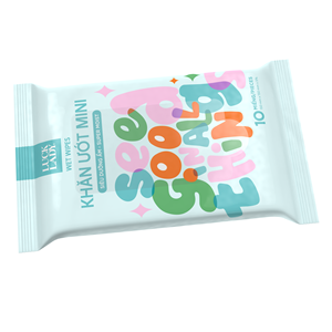 Toallitas Femeninas Nuevas de Alta Calidad, Paquete de 6 Mini Bolsas con 10 Unidades, Luck Lady, Sin Fragancia (Goi Trong) - Product Image 1