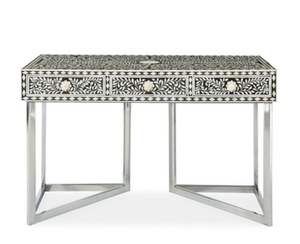 Aparador con incrustaciones de hueso, muebles modernos de lujo para sala de estar, oficina, almacenamiento personalizado de tres capas, la mejor venta al por mayor - Product Image 1