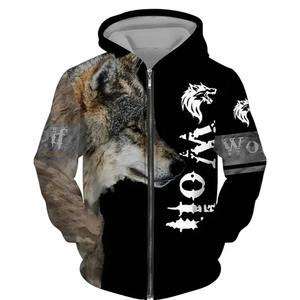 Nouveau pull décontracté en coton biologique Premium respirant vente en gros sweats à capuche pour hommes élégant 3D imprimé fermeture éclair sweats à capuche hommes - Product Image 4