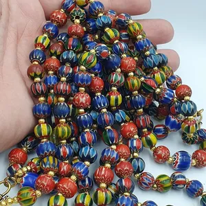 Vintage Venetian Style Handcrafted Multi-Layered <b>Crystal</b> & <b>Lampwork</b> <b>Glass</b> <b>Beads</b> Bulk Wholesale Supply - Product Image 4
