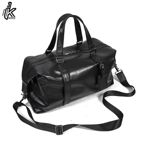 Trendy Black Mens Overnight Soft real Leather Travel <b>Bags</b> Casual Leather Gym <b>Bag</b> For Daily - Product Image 6