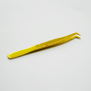 Extensión de pestañas profesional Pinzas de acero inoxidable Logotipo personalizado Pinzas de pestañas - Product Image 3