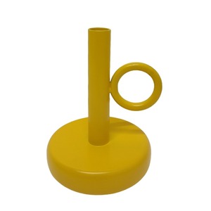 Soporte de vela de pilar de aluminio de color negro para boda y decoración del hogar hecho a mano a granel - Product Image 6