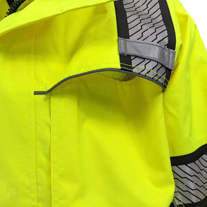 Chaqueta de Seguridad de Alta Visibilidad para Guardias de Seguridad, Invierno, ANSI Clase 2, LED Intermitente, Reflectante, Impermeable, Poliéster y Algodón Halex - Product Image 4