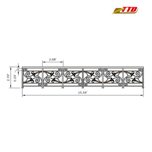 Fabrication vietnamienne de balcon en fer forgé sur mesure pour la décoration personnalisée de balcon et d'espaces extérieurs élégants - Product Image 6