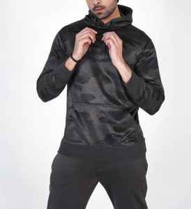 100% coton luxe Tech polaire hommes survêtement Logo personnalisé 2 pièces ensemble respirant Joggers lourd survêtement d'extérieur pour hommes - Product Image 3