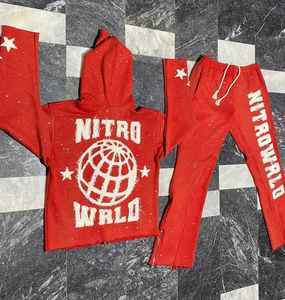 ชุดแจ็คเก็ตและกางเกงวอร์มไนลอนแบบมีซิป ผ้าโพลีเอสเตอร์สั่งทำพิเศษ ทรงโอเวอร์ไซส์ สะท้อนแสง กันน้ำ กันลม พร้อมกางเกงวอร์มแบบจ็อกเกอร์ - Product Image 5