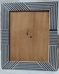 Cadre de miroir mural au design moderne incrustation de résine Cadre de miroir décoratif en bois et en résine élégant pour la décoration intérieure - Product Image 5