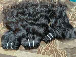 100% naturel indien Temple vierge cheveux Extensions non transformés lâche vague faisceaux 100% cheveux humains approvisionnement en gros - Product Image 3