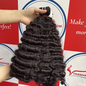 Prix d'usine Extensions de cheveux humains vietnamiens crus à cuticules alignées Cheveux birmans bouclés Cheveux doublement étirés - Product Image 5