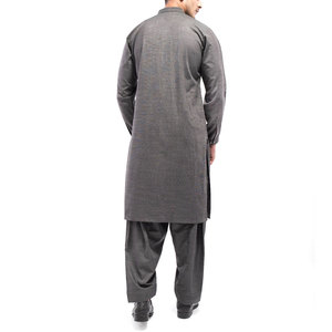 Eid Kurta Salwar Kameez moderno para hombre último diseño Shalwar Kameez con patrón Mehndi ropa india y paquistaní - Product Image 4