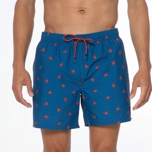 Shorts de Baño para Hombre de Primera Calidad, 100% Algodón Ecológico, Secado Rápido, Forro de Malla, Tejido Transpirable, Estilo Urbano, para Playa - Product Image 1