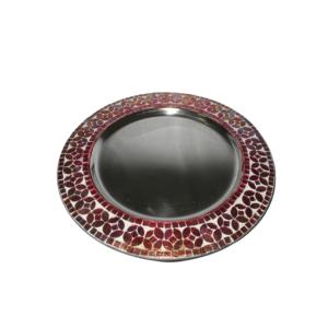 Assiettes de présentation plaquées or au design moderne et attrayant, de qualité supérieure, pour la cuisine et le service - Product Image 4