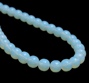 Collier en cristal naturel, perles d'opale lisses, pierre rouge polie, bijoux, brin lâche, grossiste en pierres précieuses pour la guérison - Product Image 4