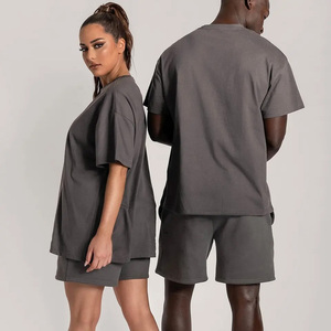 Ustomized-chándal de 2 piezas para hombre y mujer, Conjunto de camiseta de manga corta con estampado unisex - Product Image 4