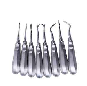 Elevador de raíz de ortodoncia Instrumentos quirúrgicos dentales de acero inoxidable completos Cabeza de mano de dentista Autoclave curvo y limpiable - Product Image 1