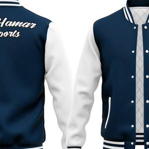 Chaquetas de béisbol de Letterman personalizadas, ropa transpirable de bombardero de invierno de lana duradera larga para hombre para la nueva temporada de primavera - Product Image 5