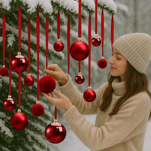 Adorno de Navidad de Vidrio Personalizado con Diseño DIY, Decoración Festiva, Sublimación a Todo Color, Redondo Giratorio de 85x85mm - Product Image 2