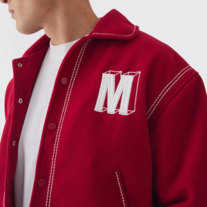 <b>Mens</b> <b>Jackets</b> <b>Jacket</b> <b>for</b> <b>Men</b> Design Your Own Custom Varsity <b>Baseball</b> <b>Jacket</b> Long Sleeve College Style Fashion Streetwear - Product Image 4