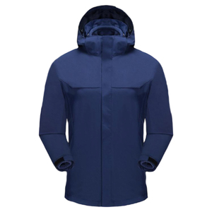 Chaqueta Deportiva Ligera con Capucha para Hombre, Otoño, Transpirable, de Nailon, con Forro Interior Térmico Desmontable, Cuello Redondo, Cierre de Cremallera - Product Image 5