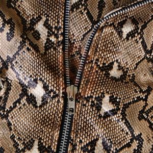 Custom High Quality Soft Leather Breathable Stylish Casual <b>Mens</b> Outerwear Trendy Fashion <b>Men</b> Snake Print Leather Winter <b>Jacket</b> - Product Image 6