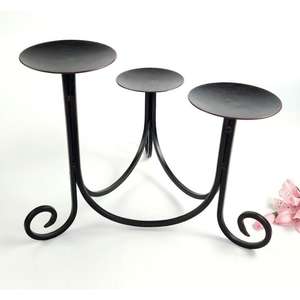 Bougeoir en métal de qualité supérieure avec taille de forme personnalisée de couleur grise avec porte-bougie en verre pour obtenir un tarif de vente - Product Image 4