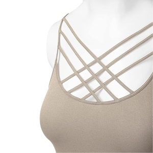 Sujetador deportivo con espalda descubierta y 2 hombros, sujetador de alta elasticidad para correr, gimnasio, fitness, yoga, nuevo - Product Image 5