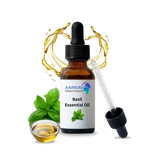 Huile Essentielle Pure d'Ocimum Basilicum |   Distillé à la vapeur |   Anti-âge |   Usage cosmétique et médical |   Exportateur OEM Inde |   AARNAV GLOBAL - Product Image 3