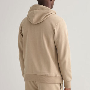 Sweat à capuche de tous les jours avec texture subtile Sweat à capuche de couleur unie avec bord urbain Sweat à capuche polyvalent pour des looks superposés - Product Image 2