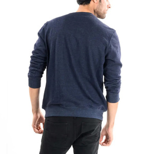 Wholesale 2025 New Design 100% Cotton Crew Neck Sweatshirts Long Sleeve Men's Pullover Winter Wear Basics Men's Sweatshirts - Product Image 3