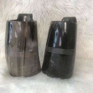 Mug en corne de bœuf poli rustique unique, best-seller, écologique, fait à la main, traditionnel, pour bière et méad, avec logo personnalisé, cadeau - Product Image 3