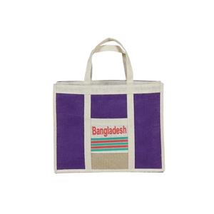 ปอกระเจาถุงช้อปปิ้ง100% ที่มีคุณภาพที่ดีที่สุดราคาขายส่งถุงปอกระเจาที่กำหนดเอง MOQ สไตล์ถุงช้อปปิ้งส่งออกจากประเทศบังคลาเทศ - Product Image 1