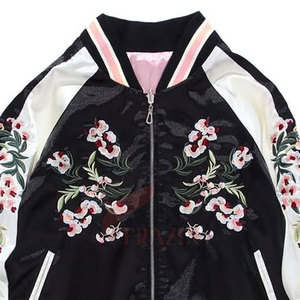 Chaqueta de equipo deportivo al por mayor tarifa 2025 chaqueta de satén de bombardero chaquetas de satén personalizadas para hombres bombardero de satén - Product Image 6
