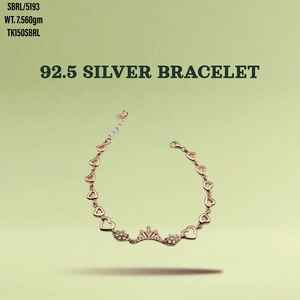 Ashion-pulsera de plata de ley 925 con forma de circonita, joyería para mujer - Product Image 1