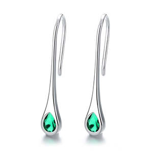 Orecchini Pendenti Minimalisti in Argento Sterling con Gemme di Amy e Annette, Accessorio di Moda - Product Image 3
