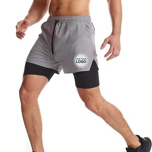 Short de course pour homme avec poches zippées 7 pouces/5 pouces Short de sport léger à séchage rapide pour entraînement de gymnastique - Product Image 3