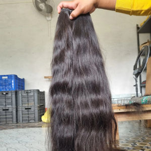 ผมคนตรงจากธรรมชาติผมตรงจากอินเดียผมตรงสีดำมีให้เลือกหลายเฉดสี - Product Image 4