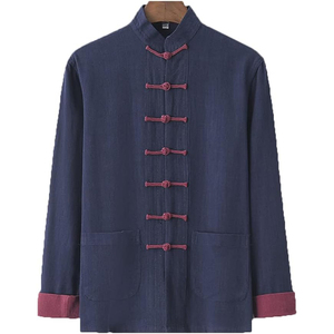 Nouveaux ensembles de Kung Fu pour hommes de qualité supérieure, traditionnels chinois, décontractés, confortables, légers, à séchage rapide, 100% coton - Product Image 4