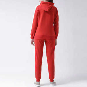 High Quality Women's Two Piece <b>Jogger</b> Set Custom Logo Printed <b>Oversized</b> Pullover Hoodie and Sweatpants Winter Tracksuit - Product Image 4