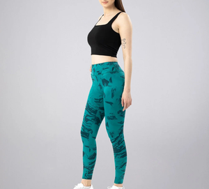 Leggings en tissu brossé super doux, imprimés sur toute la surface, personnalisables par OEM, couleurs variées, impression 3D, leggings élastiques sexy pour femmes - Product Image 4