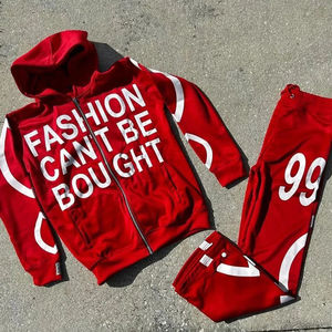 Chándal estampado transpirable y cómodo para hombre, venta al por mayor de alta calidad OEM, hecho a medida, superventas, holgado, de talla grande, de invierno - Product Image 5