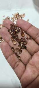 Piedra preciosa natural de forma de mezcla facetada de andalucita para hacer joyas, gemas finas de 3mm de alto para collares, piedras preciosas raras - Product Image 4