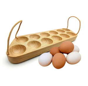 Porte-œufs à la coque en bois personnalisé en gros porte-œufs en bois naturel pour la cuisine - Product Image 6