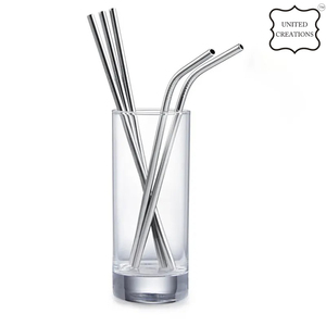 Custom Logo Metal Straw <b>Set</b> Stainless Steel Reusable Straws <b>With</b> Bag Sustainable <b>Bar</b> Accessories Drinking Packaged Box - Product Image 3