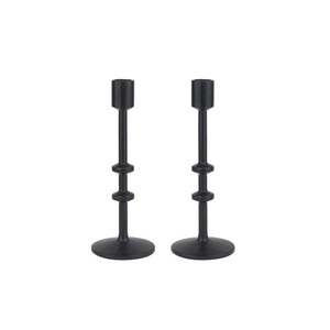 เชิงเทียนโลหะทำมือคุณภาพสูง พร้อมเคลือบสีดำ สำหรับตกแต่งบ้านและงานแต่งงาน โดยผู้ส่งออกชาวอินเดีย - Product Image 5