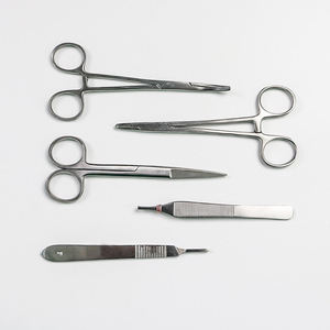 Kit de 5 Instrumentos Quirúrgicos Dentales Manuales de Acero Inoxidable de Alta Calidad con Certificación CE para Sutura y Laceración, Cirugía Médica 2026 - Product Image 3