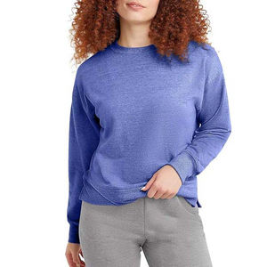 Sweatshirts d'hiver personnalisés pour femmes 100% coton polaire col rond respirant écologique coupe-vent séchage rapide plus broderie 3D - Product Image 6