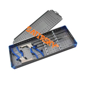 เครื่องมือผ่าตัดสเตนเลสสตีลซ้ายและขวาพร้อมเข็มเจาะขนาด12.5ซม. - Product Image 3